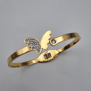 Crystal Wing Bangle